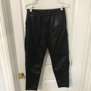 H&M faux leather pants
